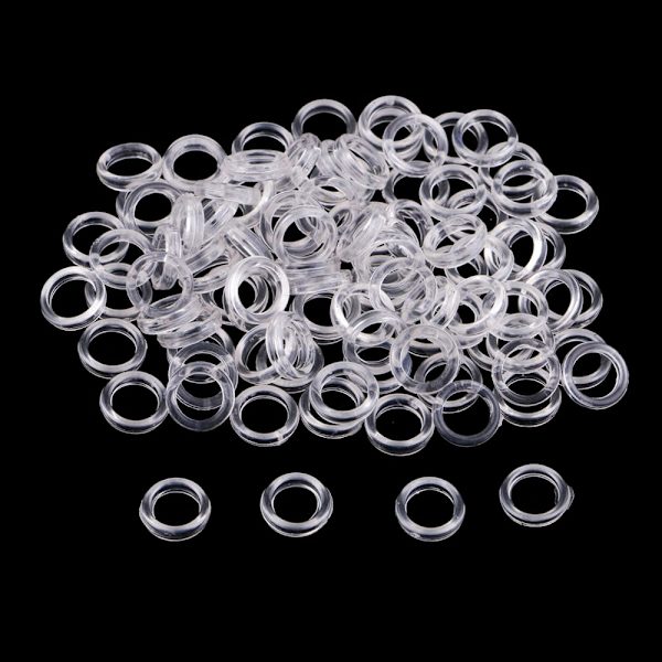 100 st Nylon BH-band Justerare Slider O Ring Underkläder Sömnad Hantverk Klar