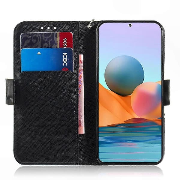 Suojaava nahkakotelo Redmi Note 10 Prolle Angry Bear