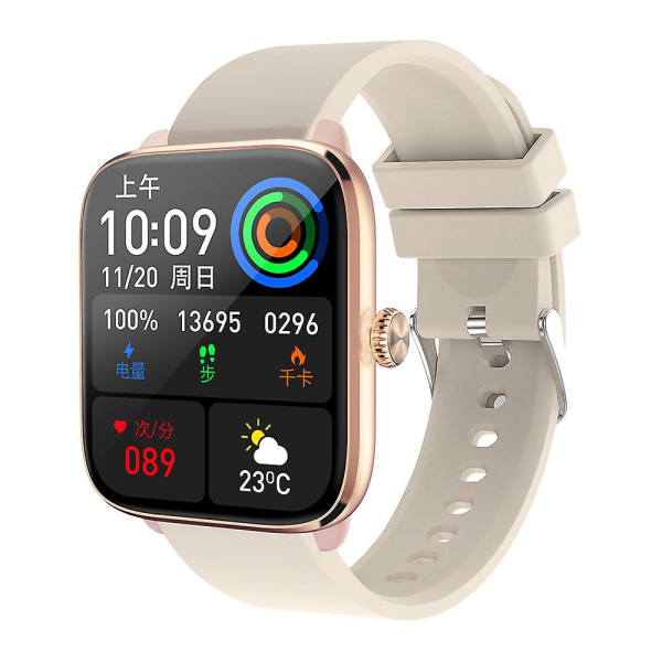 T20 1,96" Hd Smart Watch Bluetooth Call Vattentåligt fitness med pulsmätning White