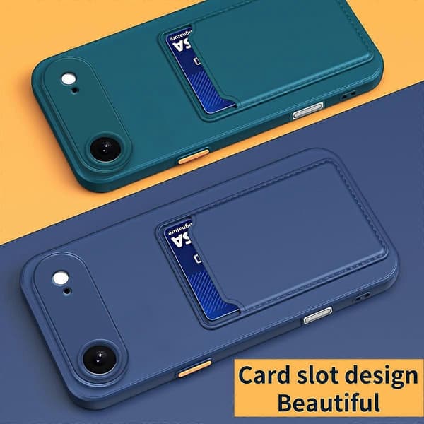 Kontrastfärgat knappfodral i TPU för iPhone 17 Air Dark blue For iPhone 17 Air