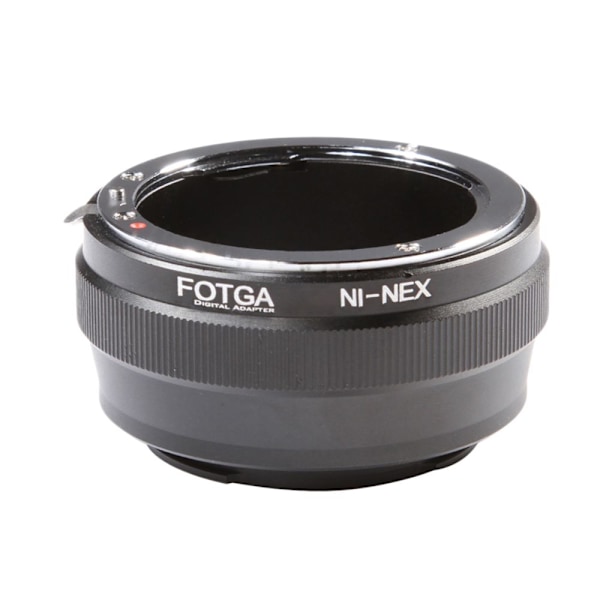 Svart AI-objektiv till F-Mount till E-Mount A7 A7R α5100 NEX-7 Objektivadapter för