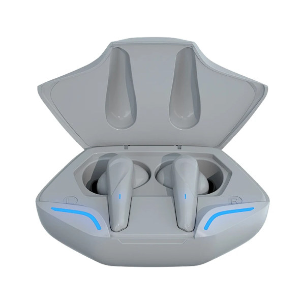X15 TWS Trådlösa Hörlurar 5.3 bluetooth Hörlurar 65ms Låg Latens Öronsnäcka Esport Gaming Headset Gamer med Mikrofon För xiaomi iphone x15 pro gray