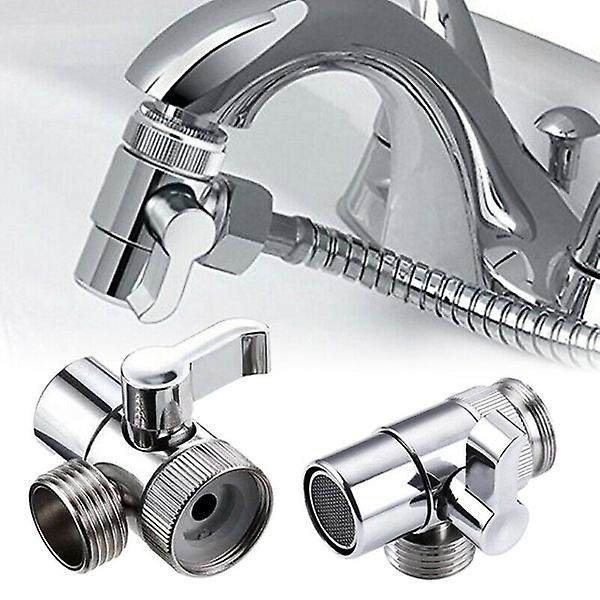 Zinklegering Omkopplare Kranadapter Köksblandare Splitter Avledningsventil Vattenkran Anslutning Toalett Bidet Dusch