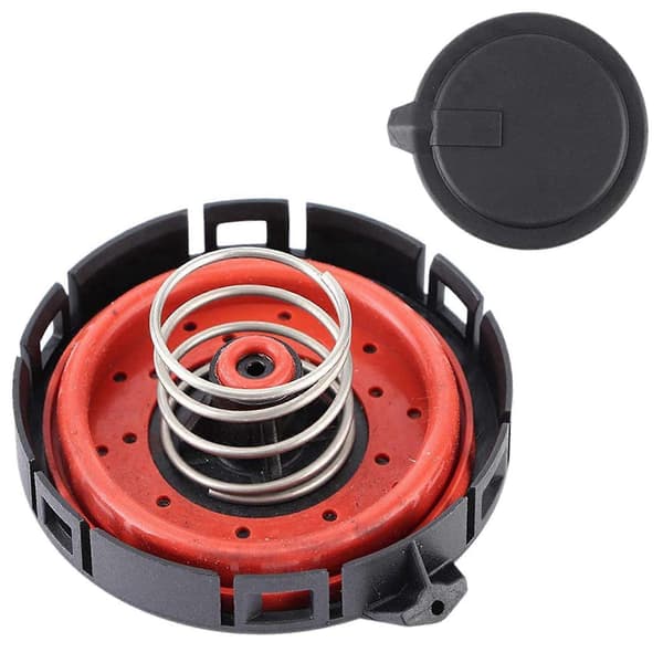 2X Bil Krumtaphus Trykudluftning Regulerende PVC Ventil kompatibel med BMW E53 E60 E63 E65 545I 550I 650I 745Li 11127547058 Black