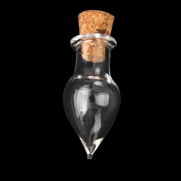 20 bitar mini tom glasflaska kork parfymflaskor Charm DIY hänge hantverk