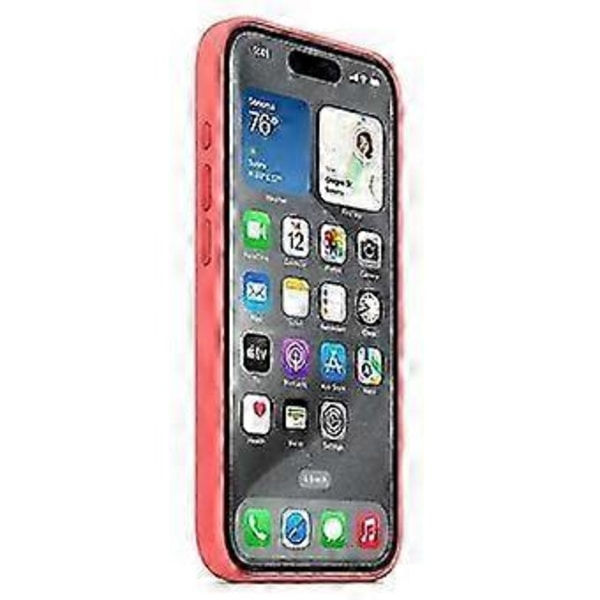 [RM]iPhone 15 Pro Silicone Case with MagSafe - Thin, Shockproof, Protective Mobile Cover Orange Orange