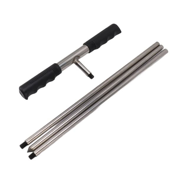 Adjustable Soil Probe, Stainless Steel Sharp Tip Tool for Easy Septic Tank Locator[RM]