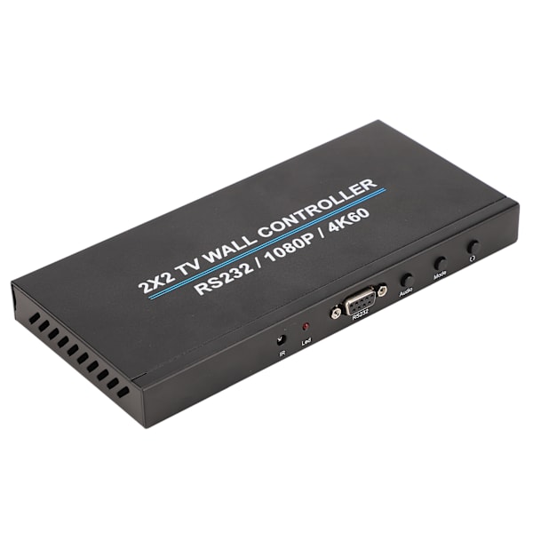 [RM]2x2 HD Multimedia Interface Video Wall Controller 4K and 60HZ HD Display 180 Degree Rotating TV Wall Controller 110‑240V US Plug