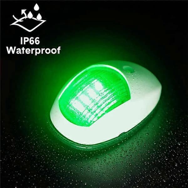 [RM]Navigationslys LED Båd Sidelampe Hvid