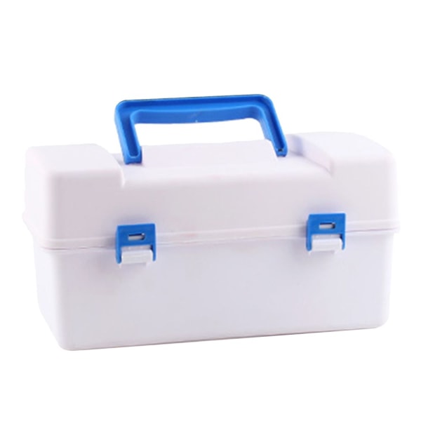 Bärbar vattentät box 8 i 1 vit case för skivspelare