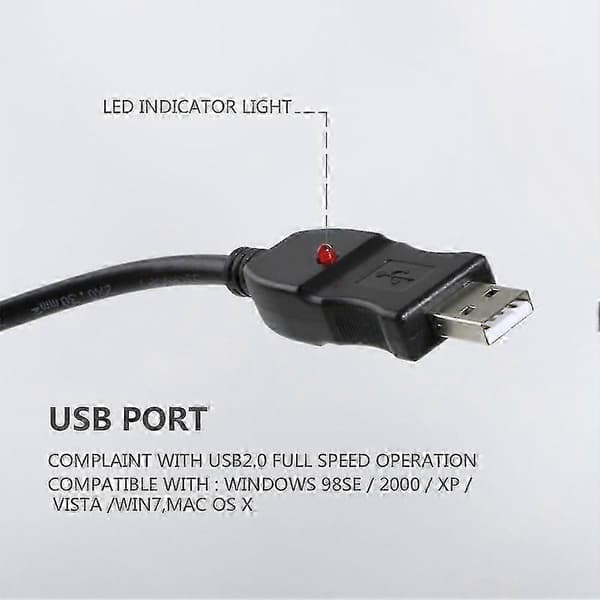 XLR til USB mikrofonkabel kompatibel med europæiske modeller black