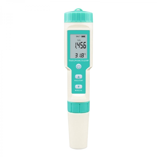 7-i-1 Digital TDS-mätare Testare Ph PPM EC TDS-mätpenna Vattenrenhet PPM-filter