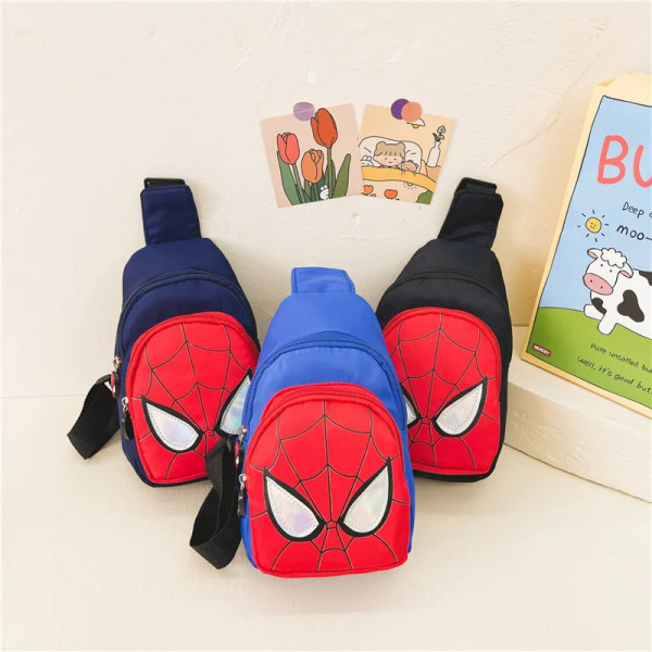 Ny axelryggsäck för barn Spiderman-mönster Väska med stor kapacitet Casual Student Pojkar Flickväska As shown-11