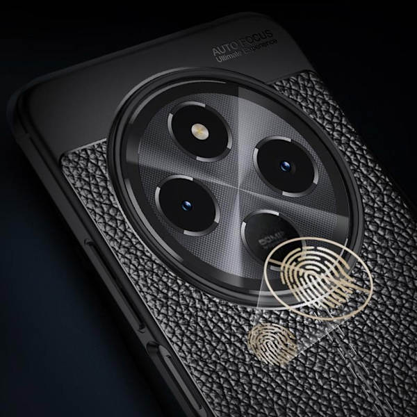 Xiaomi Redmi 14C Suojakuori Litsi-kuvio Musta 37