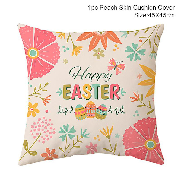 Påskhare Träprydnader Glad Påsk Dekoration För Hemmet Kanin Påskägg Festdekoration Hängen Påskhare Dekor Gåva Easter pillow13