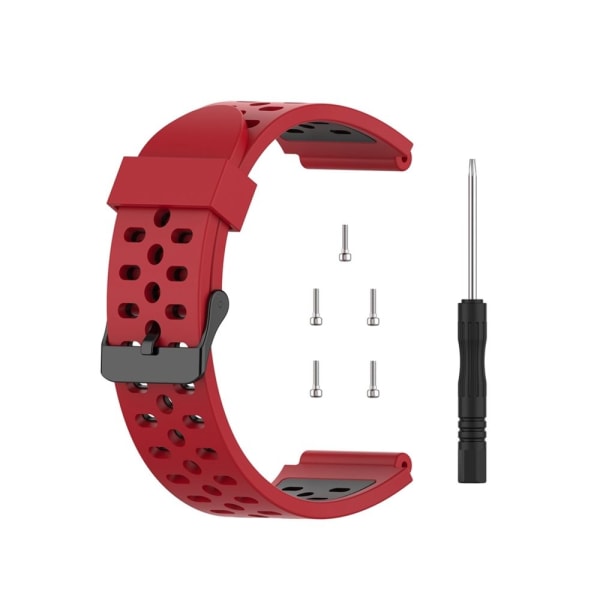 Silikonrem för Bushnell Neo Ion 1 Smart Watch Ersättning Röd+svart