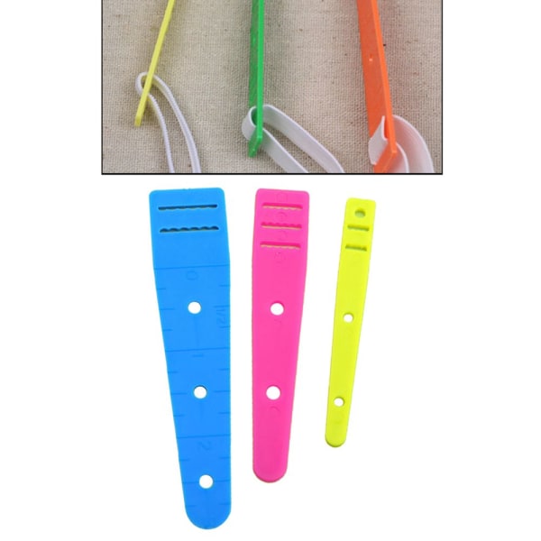 Packar färgglada plastsytrådar Bär elastiska bandsnöre DIY-pyssel