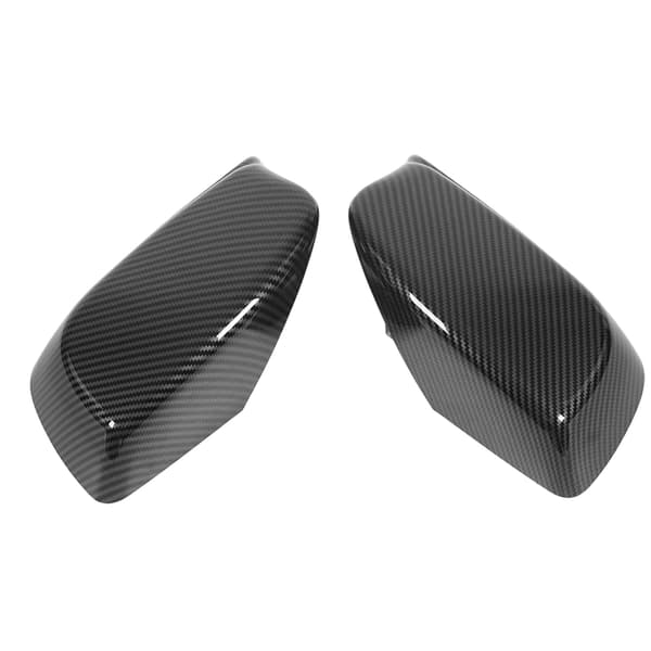 [RM]Carbon Fiber Style Left Right Side Mirror Cover Outer Rearview Mirror Trim 51167078360 for 5 6-Series E60 E61 E63 E64 2003-2007