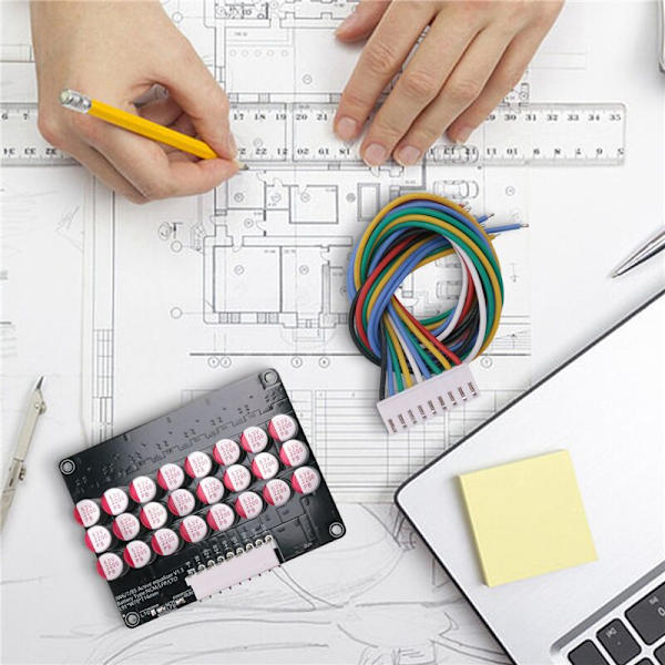 [RM]Full Group Balancer 8S 5A Active Lithium Lifepo4 Battery Equalizer Energy Transfer Capacitor BMS Board
