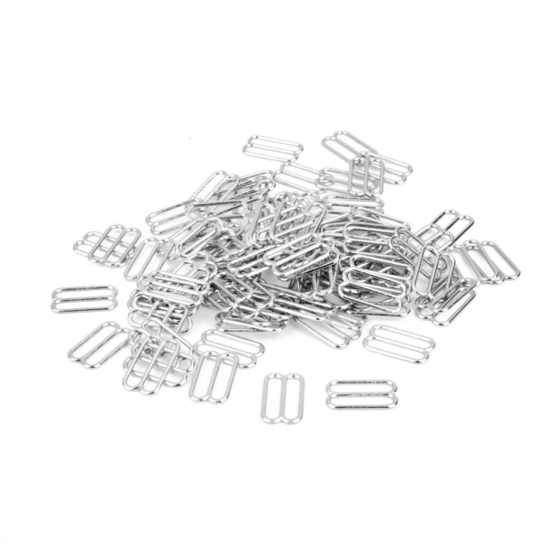 100 st metall bh-remjusteringsreglage/krokar Underkläder sömnad 14 mm 8 form