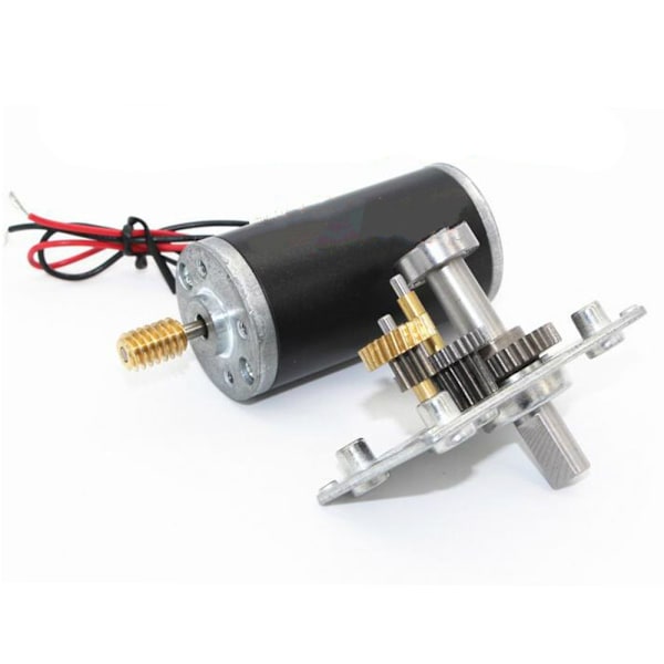 Mikro DC snäckväxelmotor högt vridmoment hastighetsreducerande turbin 12V 160rpm
