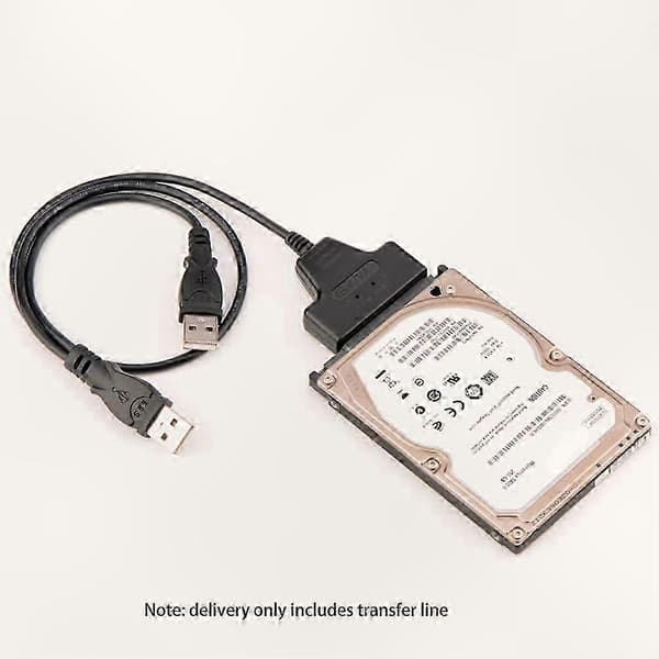 USB 2.0 til SATA Harddisk Adapterkabel til Dual Port Højhastigheds Dataoverførsel