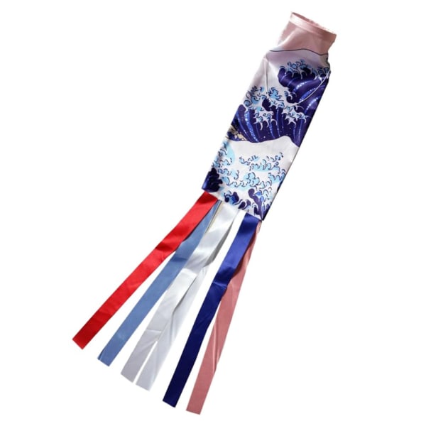 Koi Nobori karp vindflöjlar streamers flerfärgade fiskflaggor dekoration 140cm #2