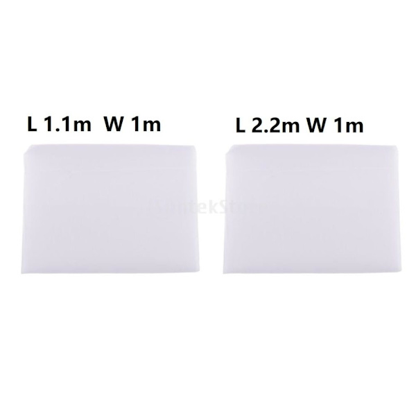 2 st Strykduk Canvas Tyg Bomull Mellanlägg Sömnadstillbehör per Meter, Vit - Längd 110cm och 120cm