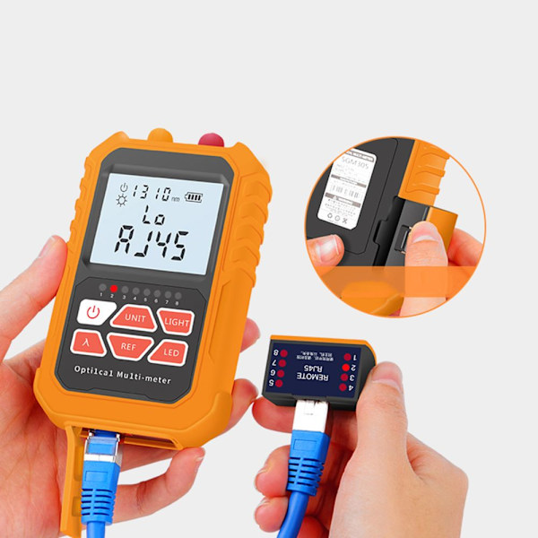 Optisk test energimätare mätning