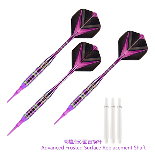 GOODARTS Mjuka Dartpilar Set Färgglada Dartpilar Nål med Skydd purple