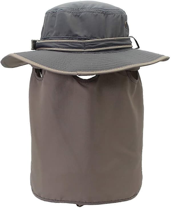 Pxcl Unisex Polyester Hurtigtørrende Udendørs Solhat Med Sammenfoldelig Nakkeafskærmning Fiskehat