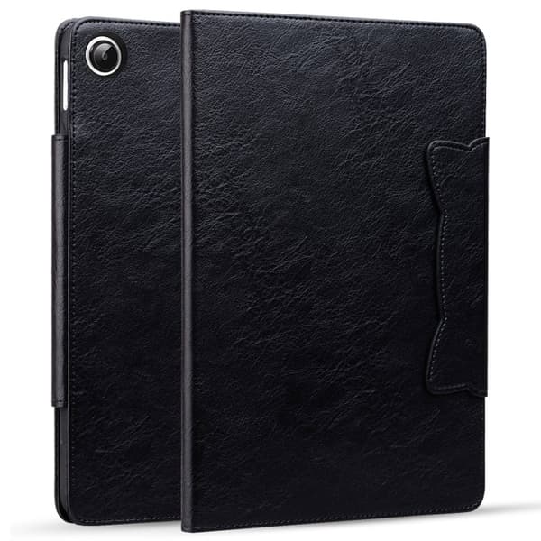[RM]Samsung Galaxy Tab A9+ / A11+ Katte-spenne Skinnveske Svart