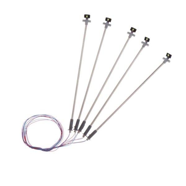 10x Modelljärnväg Tåglampa LED Gatubelysning HO Skala 1:87