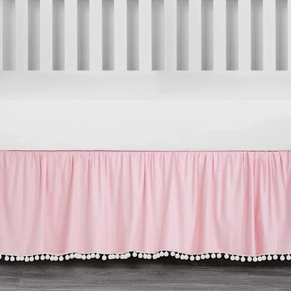 Tassle Platform Fitted Bed Skirt, Single, White 100*190+36cm,A[RM]