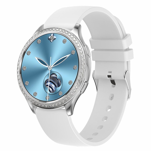 Ak53 Silikonrem Dam Smart Watch Menstruation Rekordpuls Sömnövervakning Sport Smart Armband Silver