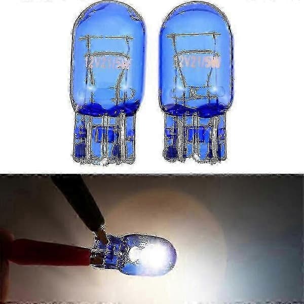 2st T20 7443 W21/5w 6500k Halogen Vit Varselljus Sidoljus Blinkers