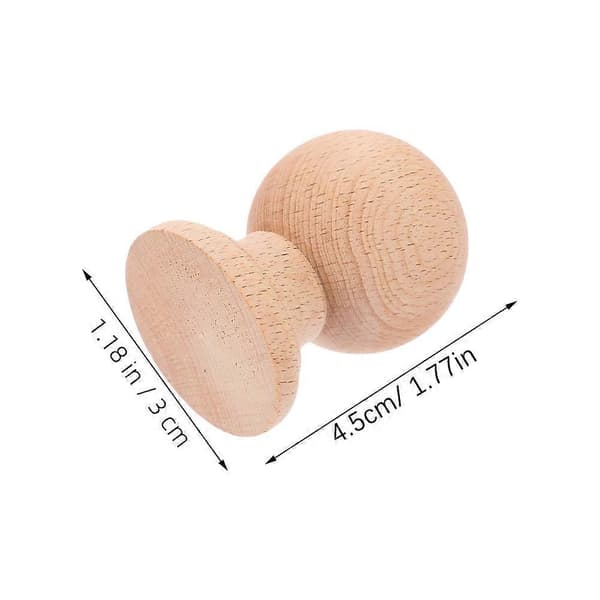 [RM] Trekuletopper Massivt Hardtre Dekorative Topper for Sengestolper 2 Stk