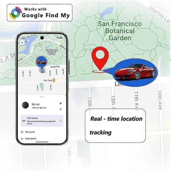 Android GPS Tracker med magnetisk bil-lokalisator, IP67 vandtæt, 365 dages batteri, intet abonnement_qlsg_bs8z