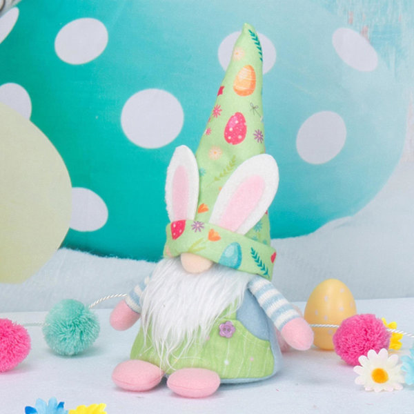 Påskdag Ljusslinga Docka Hänge Hem Högtid Dvärgprydnad Docka Högtidsprydnad Påskdocka Ornament Högtidsfönsterdekoration Tomte Green