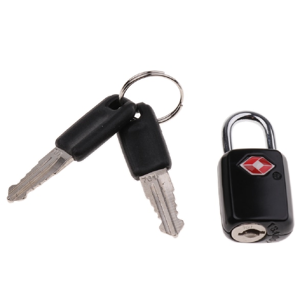 Hänglåslås DIY Säkerhetslåstillbehör med 2 nycklar för resväska resväska skola