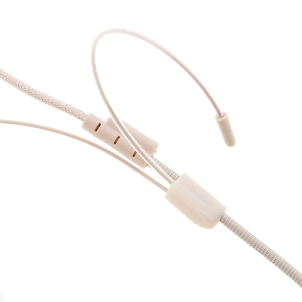 Dubbelt Trådbundet Öronkrok Headset Huvudband Mikrofon Beige XLR 3-polig