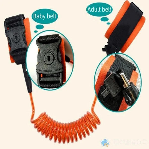 Anti-förlora Armband Baby Barnarmband Säkerhetslina Utomhusarmband 2.5Meter