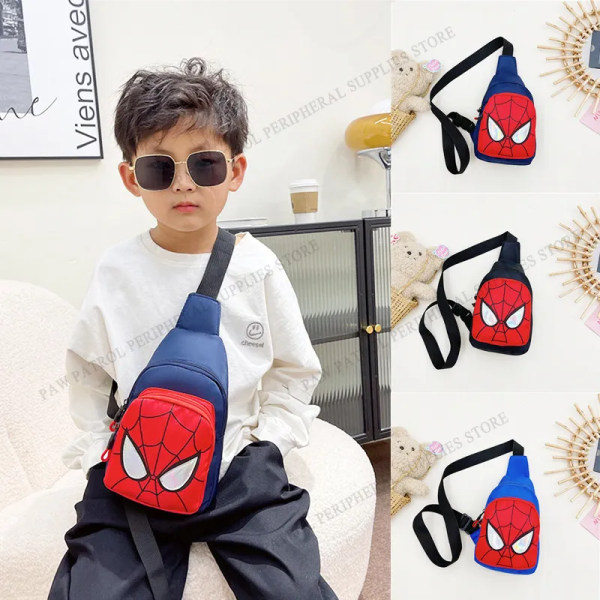 Ny axelryggsäck för barn Spiderman-mönster Väska med stor kapacitet Casual Student Pojkar Flickväska As shown-1