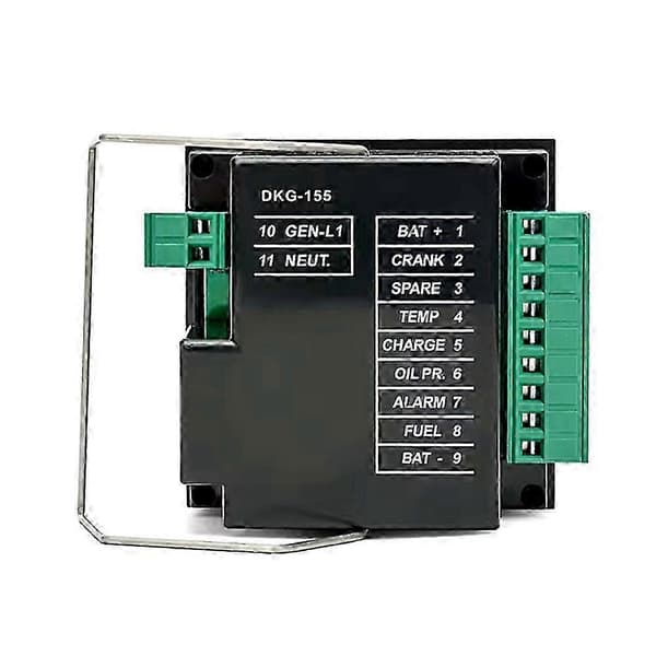DKG155 Generator Motorstyring Automatisk Start Stop Motorstyringsmodulpanel til Motorgenerator Black