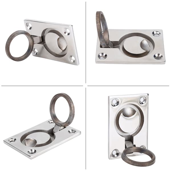[RM]Stainless Steel Ring Handle, Flush Hatch, Cabinet, Pull Lift, Boat, Marine, Yacht, Hardware