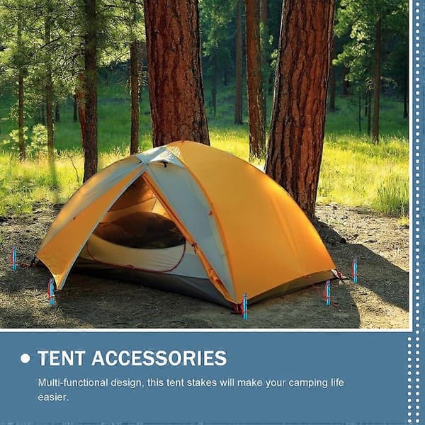 [RM] Trekantede teltplugger Campingteltplugger for utendørs bruk 5 stk. aluminiumslegering