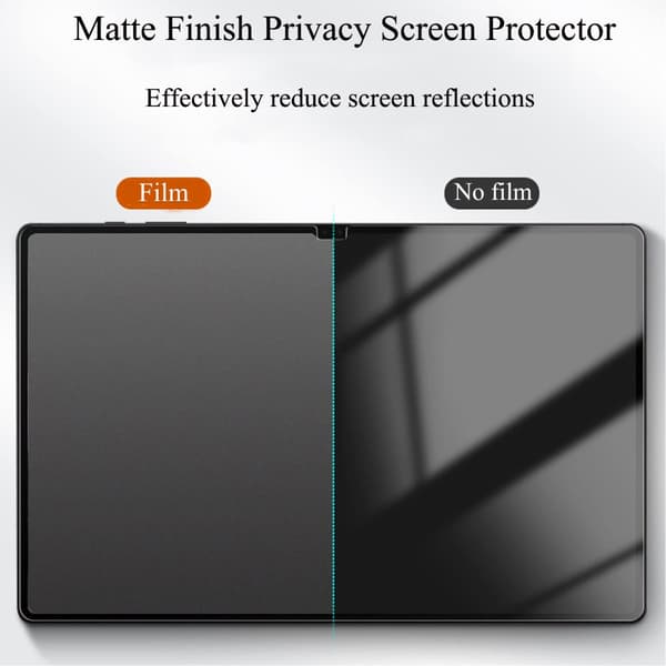 SKALO Samsung Tab A9+ Privacy Screen Protector Tempered Glass Svart black