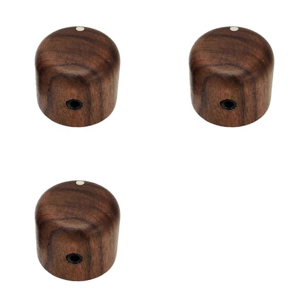 3X Gitar Kontrollknapp for Potensiometer Timbre og Volum Hastighetskontrollknapper Gitar Reservedeler Palisander