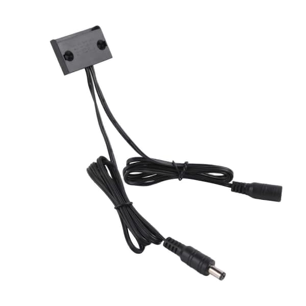 2X Dørsensor Kontrolkontakt DC12V-24V Dobbeltsidet Induktion til LED Strip / Bar Lys Skab Garderobe Skab A Black