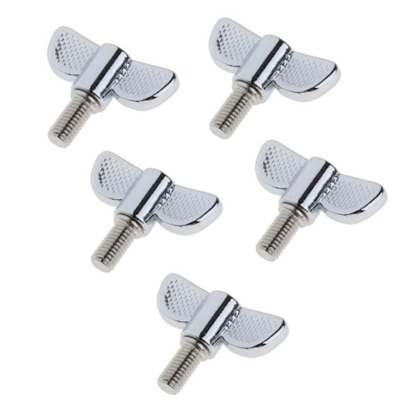 5 Stycken 8mm Vingmutter Cymbalstativ För Övning Scenframträdande M8x15mm